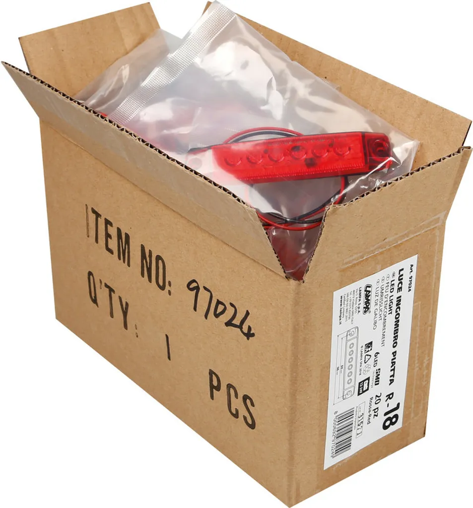 Feu de Gabarit LED Rouge 12/24V - Pack de 20 Modules de Signalisation