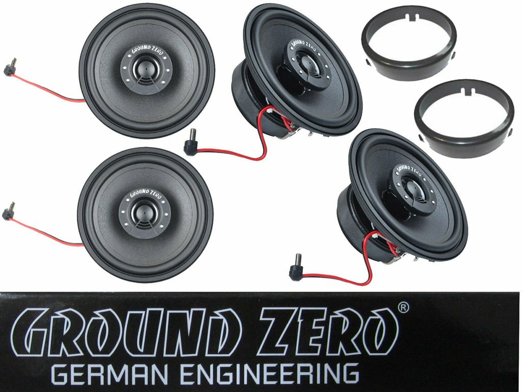 Ground Zero GZCS 12CX 12cm Lautsprecher Paar für Mercedes Benz W124 Heckablage