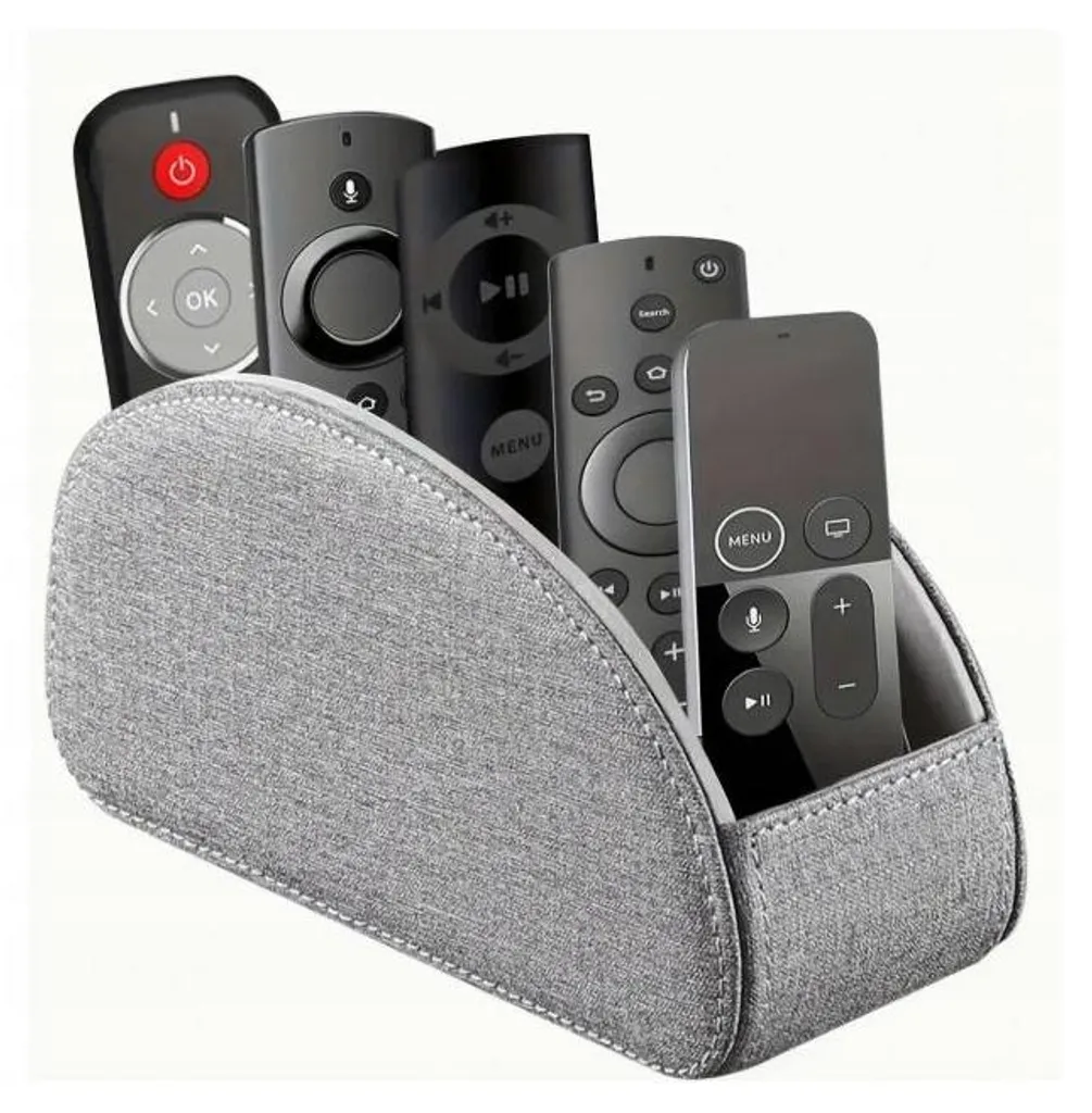 Porta Telecomandi 5 Scomparti in Ecopelle | Organizer TV Design Classico