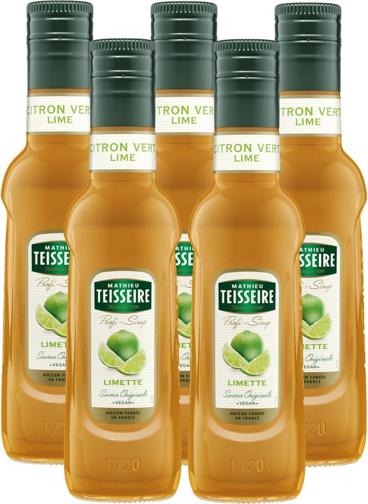 Teisseire Getränke-Sirup Limette 0,25L (5er Pack)