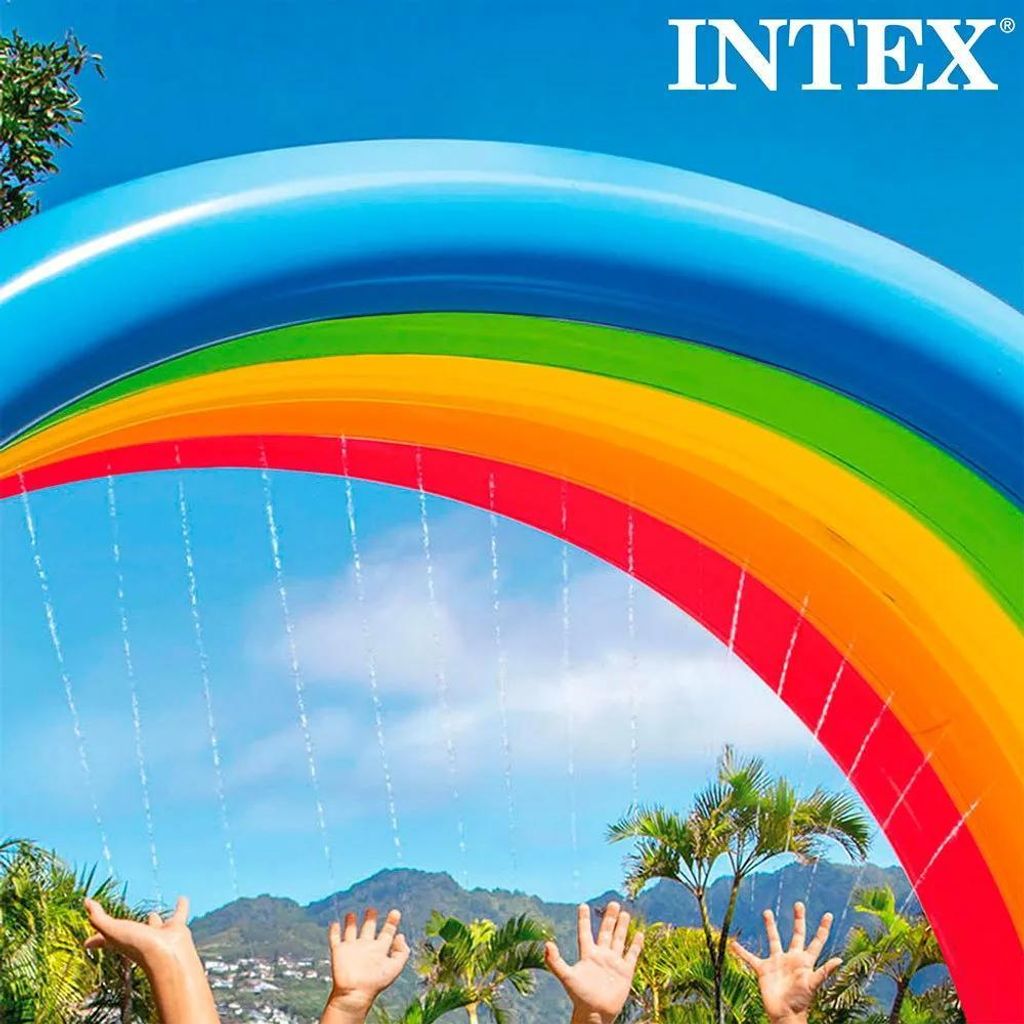 Intex Regenboog zwembad met sproeiers Intex Regenboog zwembad met sproeiers