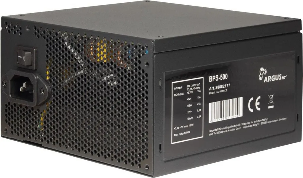 Inter-Tech ArgusNT BPS-500 Alimentation 500W silencieuse et robuste - 3