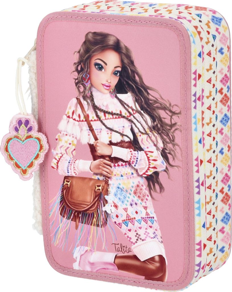 Depesche 12583 TOPModel Cosy - Gefüllte 3-Fach Federtasche, Produktbild 
