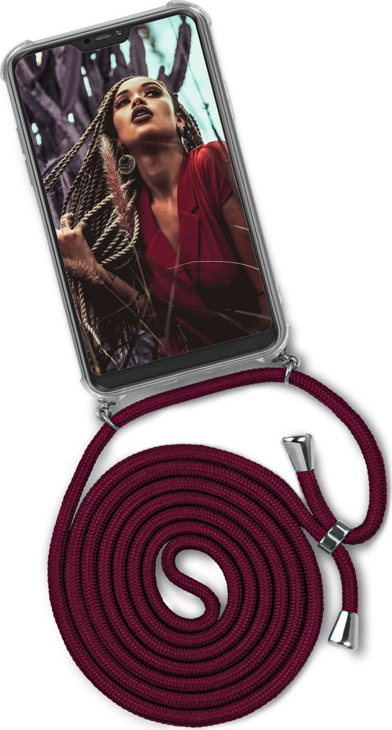 TWIST-Case + TWIST-Cord für Xiaomi Mi A2, Farbe:Toxic Apple (Silber)