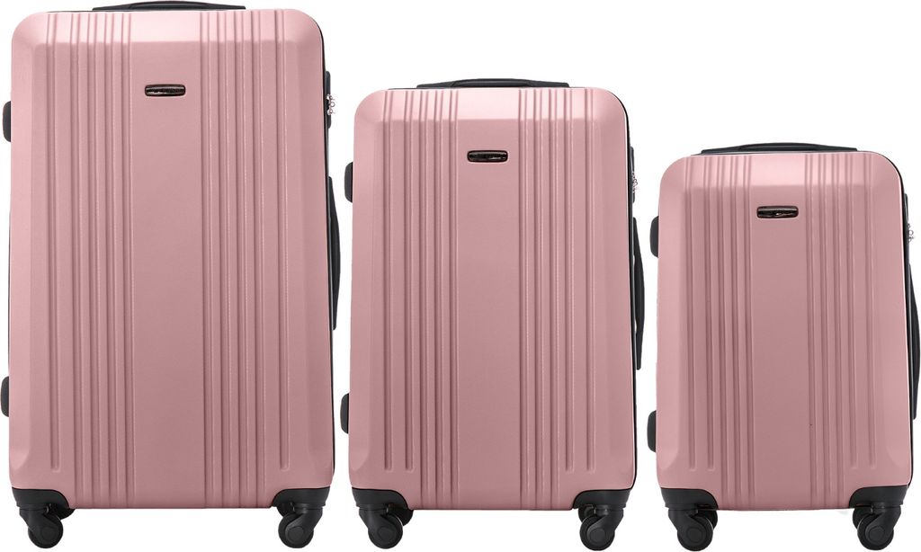 Wings koffer KESTREL Reisekofferset 3-teilig Rosa Gold Produktbild 