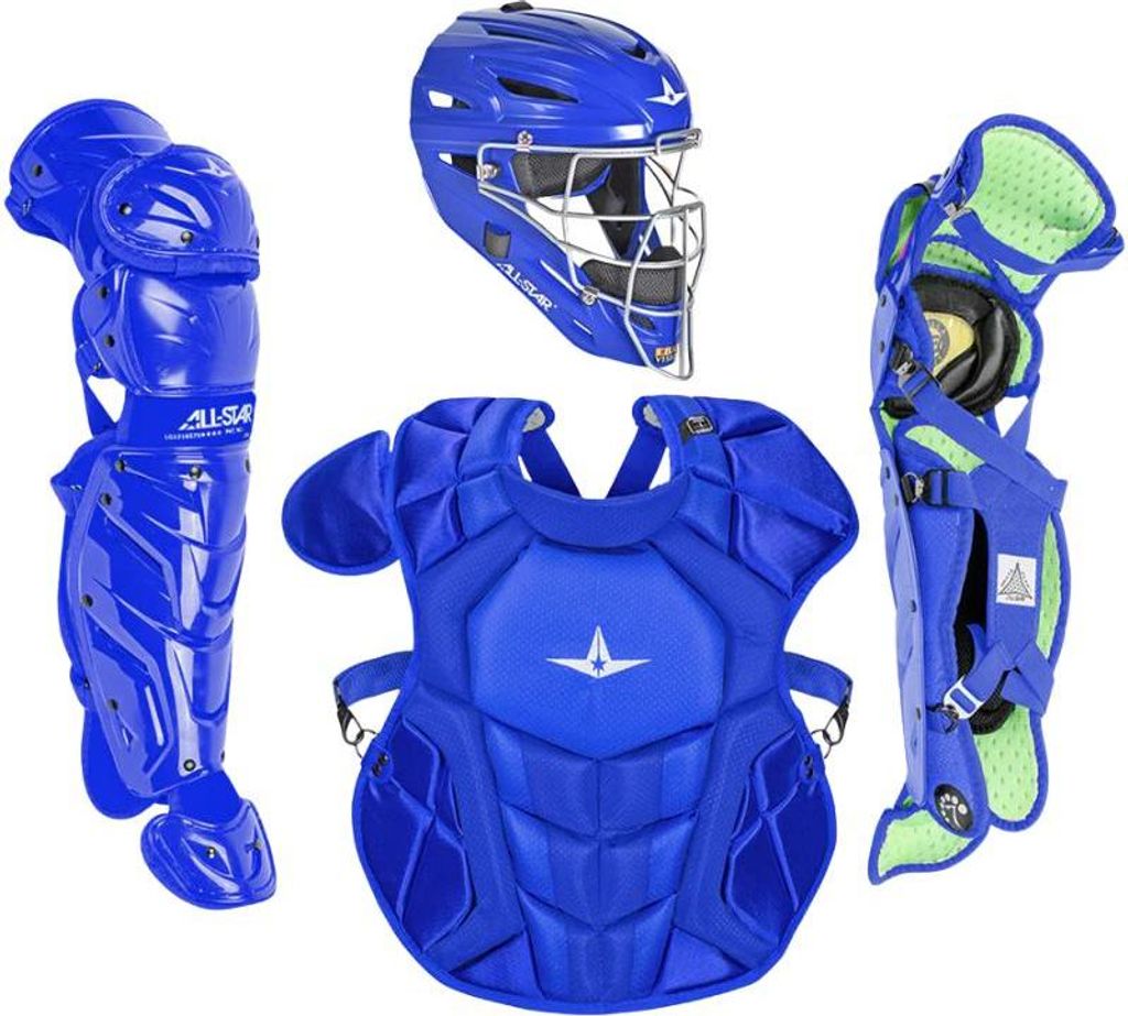 All Star CKCC1216S7XS Solid Catcher's Kit 12-16 Jugend Royal Baseball/Softball Artikel