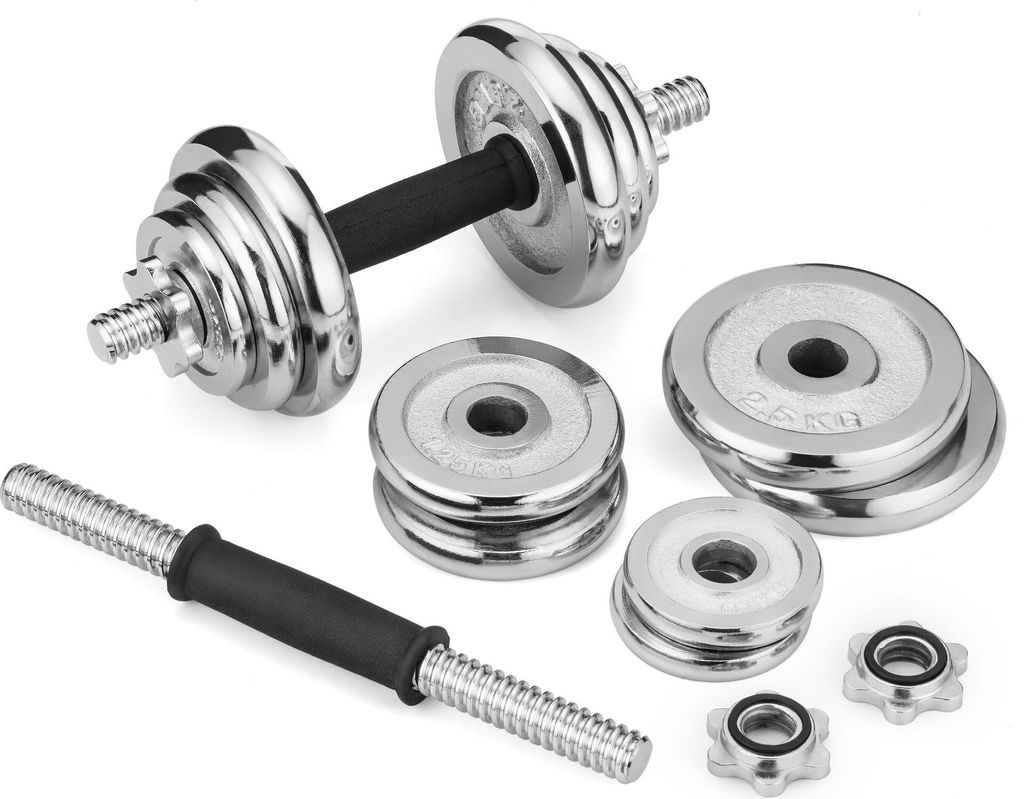 Sada činek Gymtek 20kg s pouzdrem - 2x rukojeti činek - Obrázek produktu 3