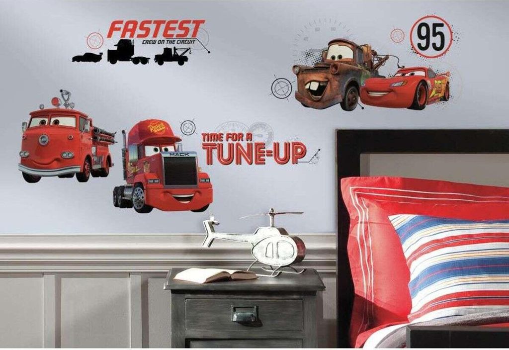 Stickers repositionnables Cars, film d'animation Disney Image du produit 