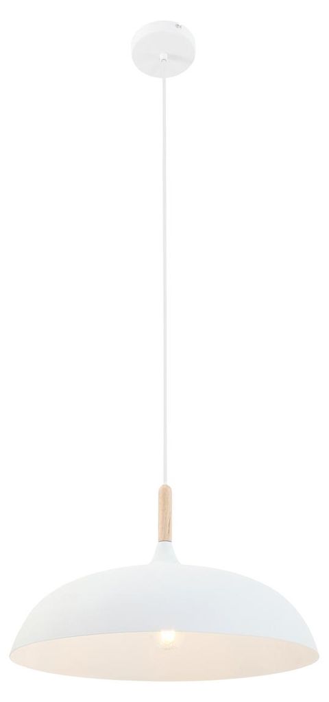 Steinhauer Pendelleuchte Bjorr 1-flammig Weiß Matt 45x45cm Produktbild 