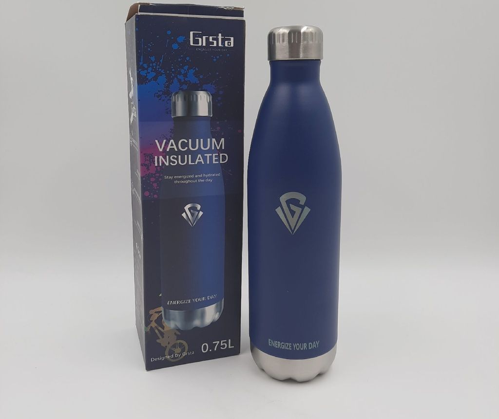 Grsta Thermo Wasserflasche Edelstahlflasche 750 ml Studio Trend