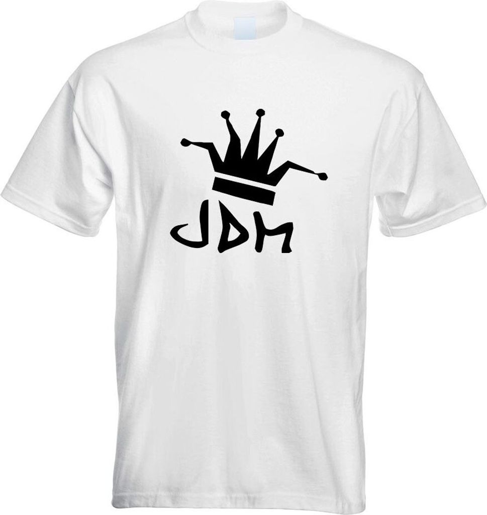Kiwistar - T-Shirt - Weiss - JDM - King Motiv Bedruckt Funshirt Design Print - mit Motiv Bedruckt - Funshirt Design - Sport - Freizeit - Herren - S