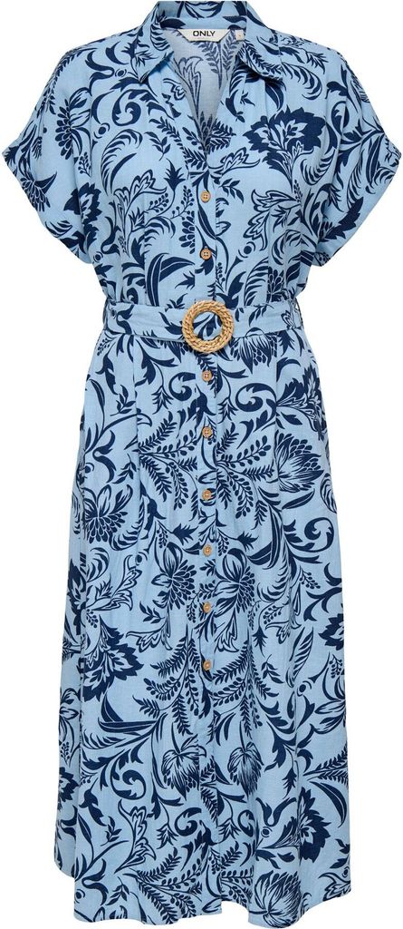 Only Jakiri Linnen Midi Kleid Damen