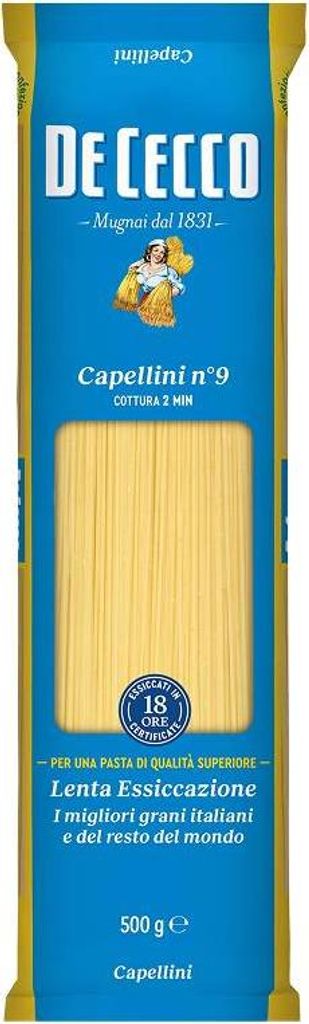 De Cecco Capellini n.9 italské dlouhé těstoviny 500 g Obrázek produktu 