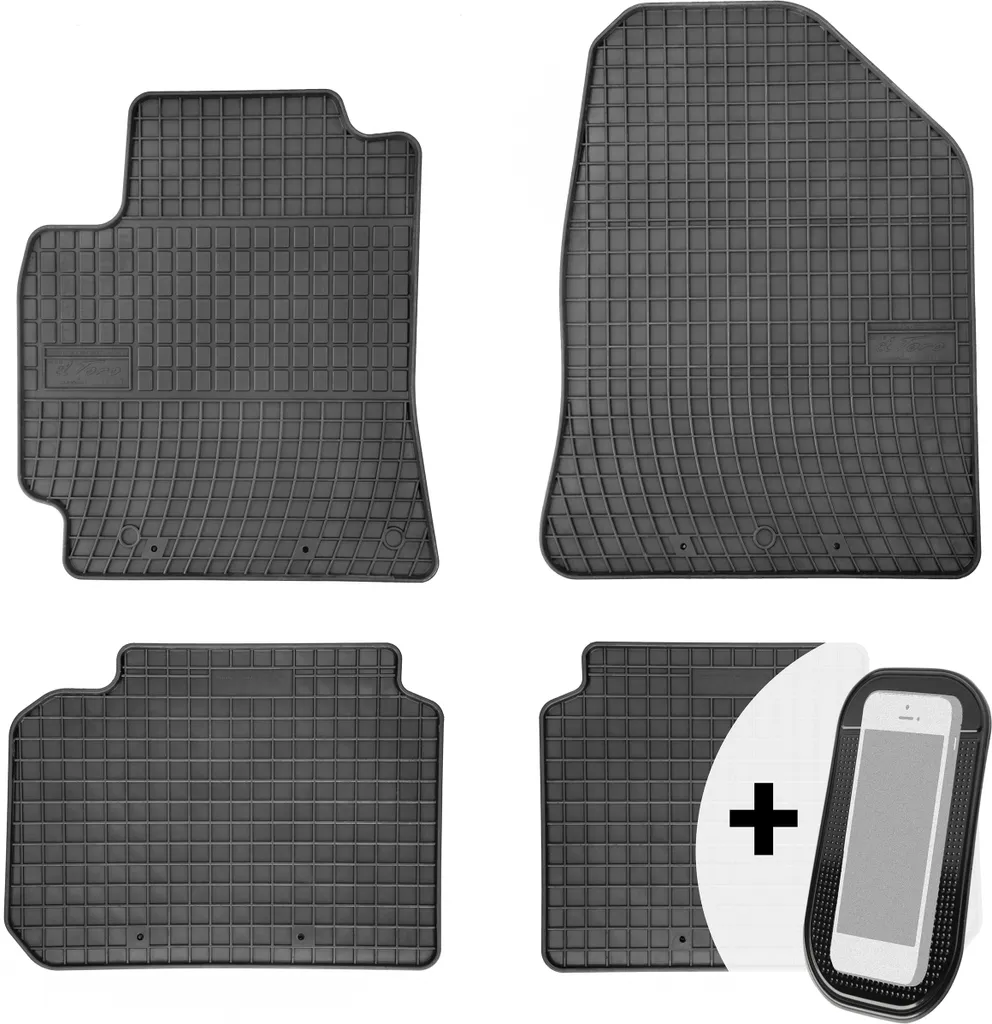 Tappetini in gomma per auto Tappetini per auto Set di 4 pezzi dal montaggio preciso - adatto per Hyundai Elantra 6 dal 2016
