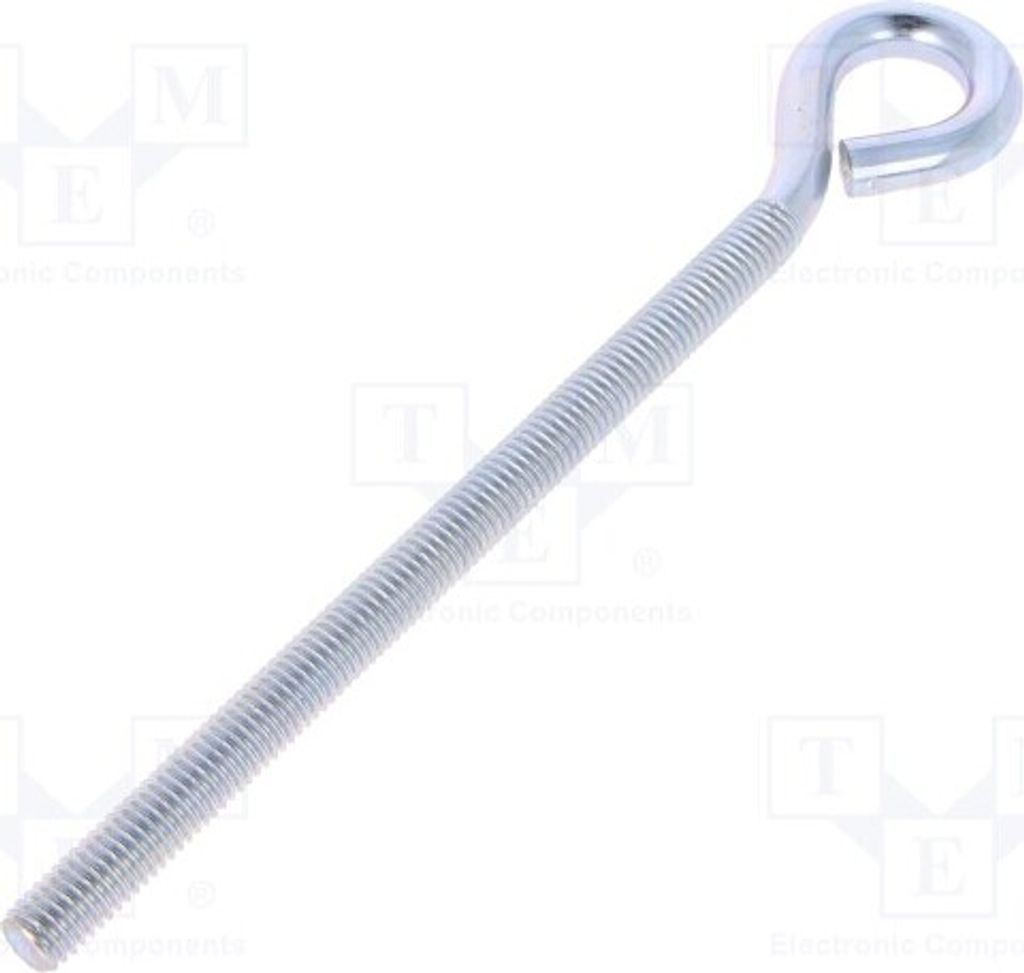 1x Haken L. Gewinde: 120mm Zink L. ges: 160mm HO.8160 Schraubenbolzen Ring-