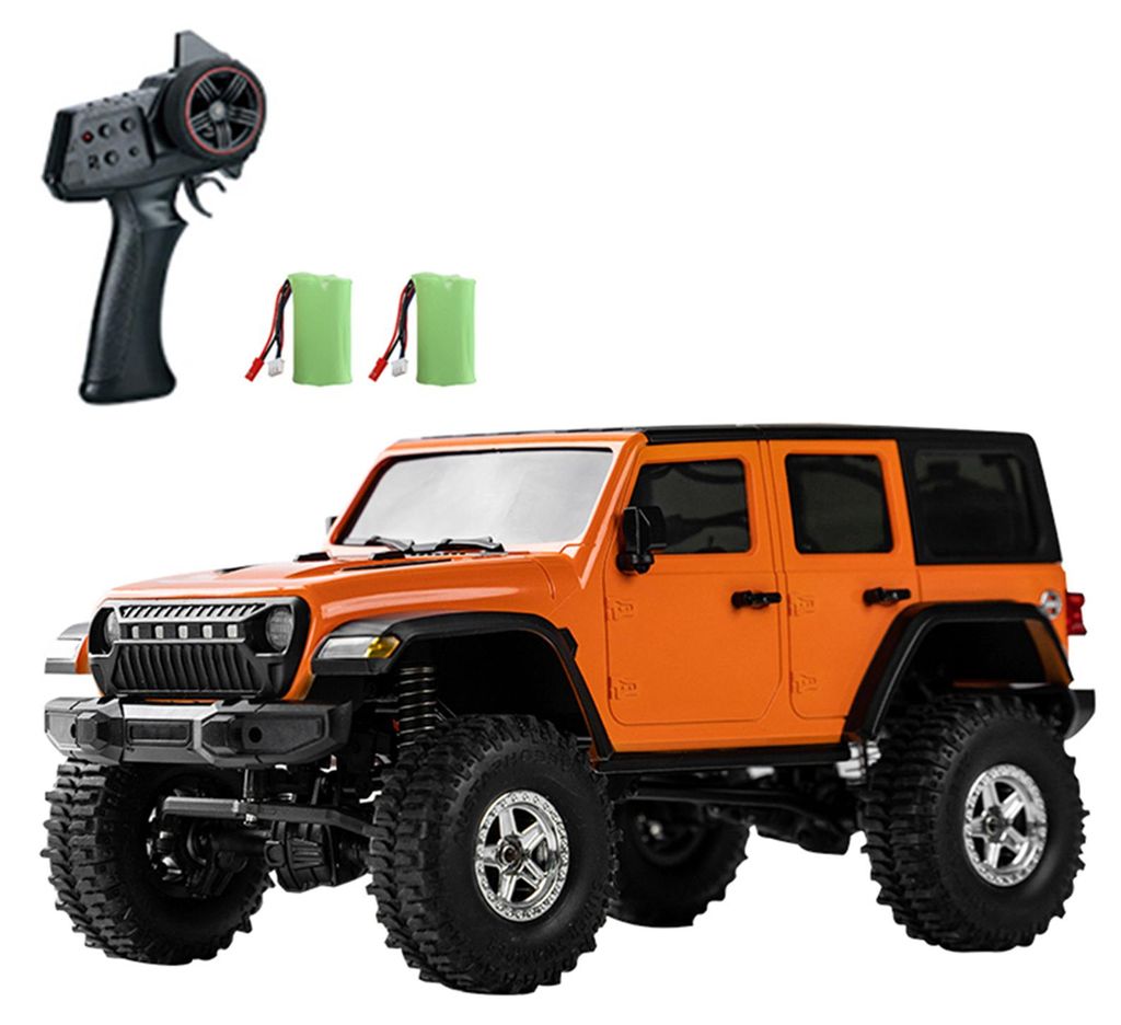Ferngesteuertes Auto, 2,4 GHz, 1/18 All-Terrain-ferngesteuerter LKW, Gelaendewagen, Allradfahrzeug, Geschenke fuer Kinder und Erwachsene, 2 Batterien