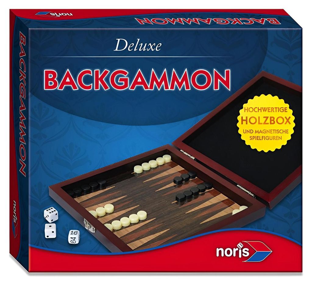 Noris Spiele Deluxe Reisespiel Backgammon; 606108004 Produktbild 