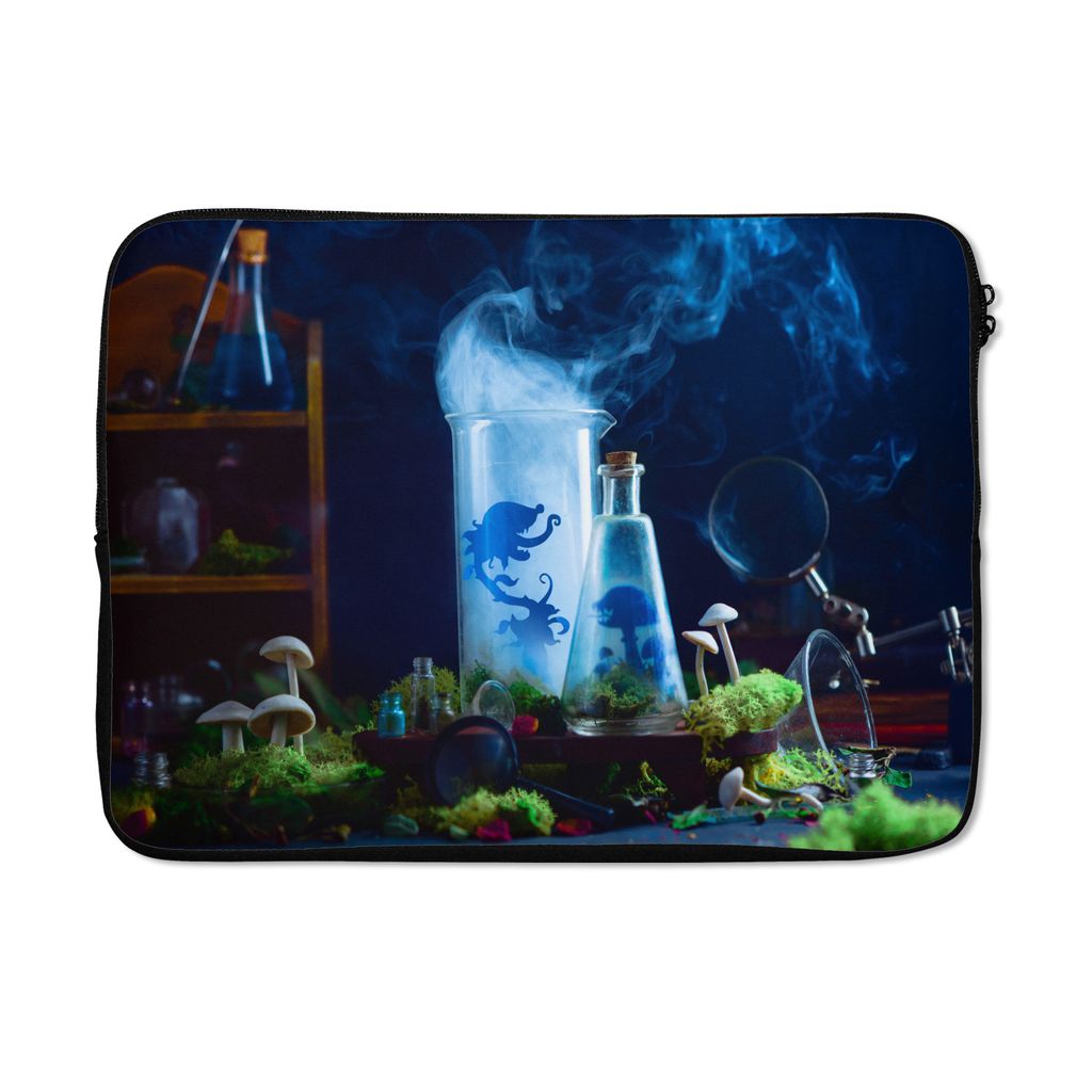 MuchoWow Laptop Hülle 13 Zoll Fleischfressende Pflanze im Brunnen Laptoptasche - Laptophülle - Sleeve - Rundumschutz