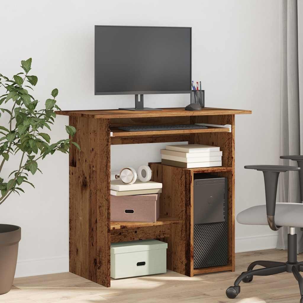 "Springschlussverkauf "Schreibtisch Altholz-Optik 80x45x74cm Holzwerkstoff - Schreibtische GermanyMöbel6618912