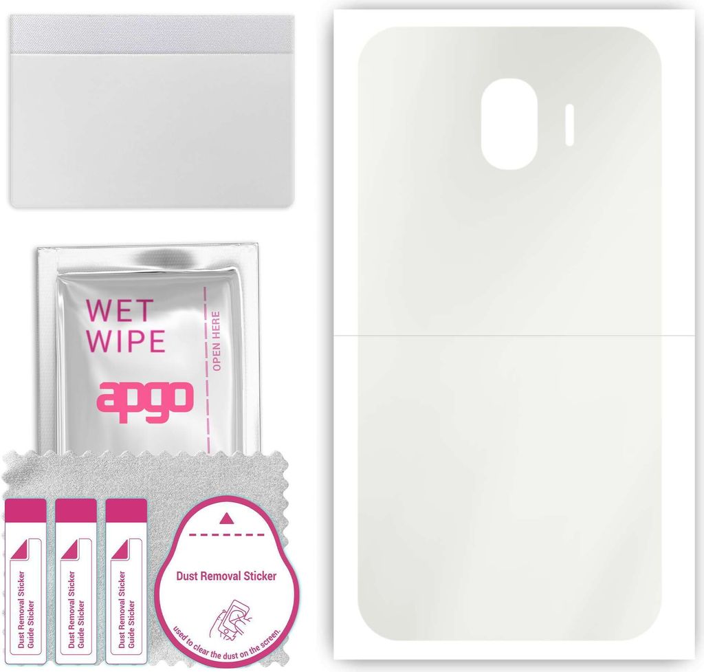 apgo Rückseite Schutzfolie, Matt, kompatibel mit Samsung Galaxy J4, Hinten Hydrogel-Displayschutzfolie mit Positionierhilfe, kratzfest, einfache M...