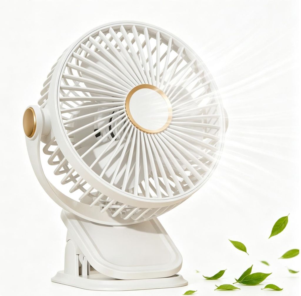 Mini Ventilator mit Clip, 360° Grad Drehung Kleiner USB Produktbild 
