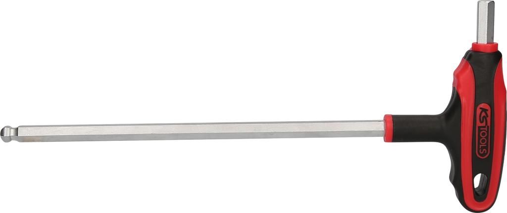 KS TOOLS 151.8137-E T-Griff-Innensechskant-Kugelkopf-Schlüssel, 8mm, auf Hänger