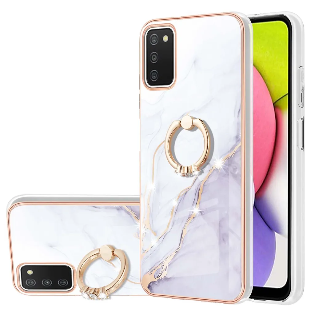 Custodia Protettiva Samsung Galaxy A03S Marmo TPU Anti-Urti