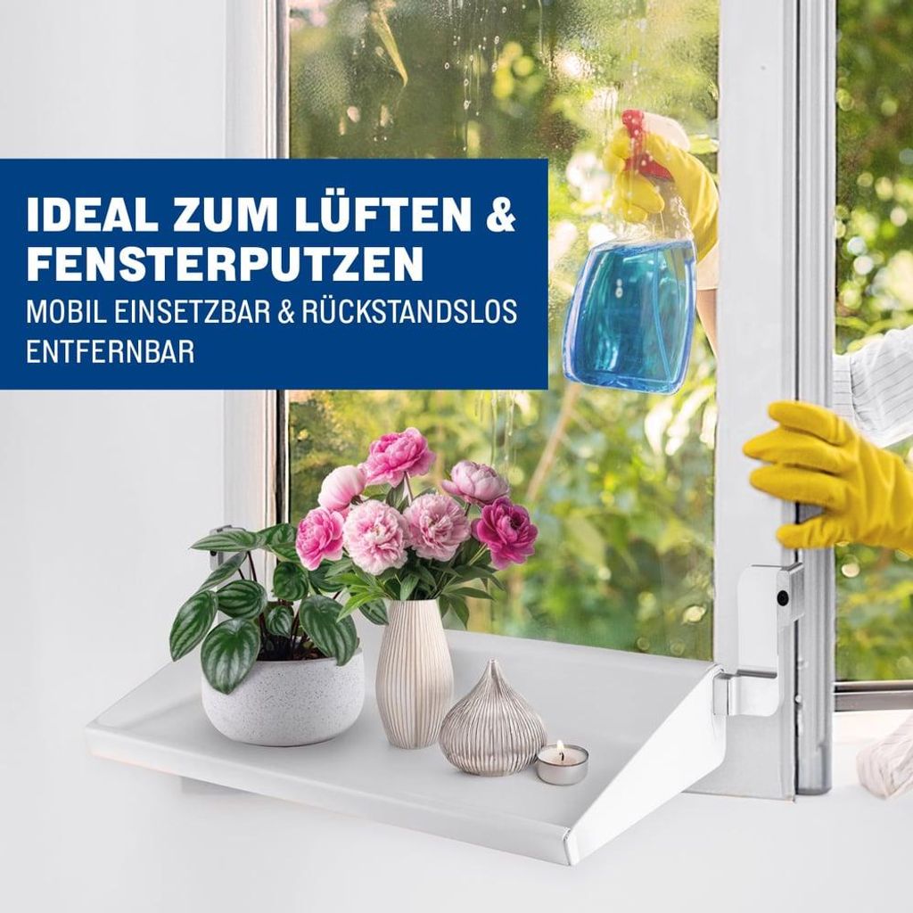 frischluft Das flexible Fensterbrett zum Lüften ohne
