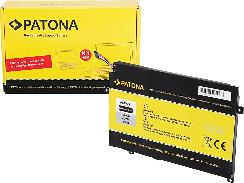 Batterie 01AV411 Haute Performance pour Lenovo Thinkpad E470 E470C PATONA