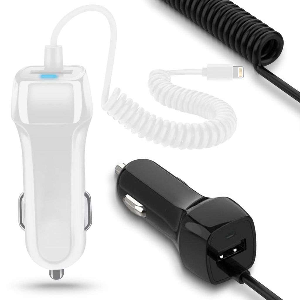 Kfz Ladekabel für Apple iPhone SE 2022 2020 2016 8-Pin Produktbild 