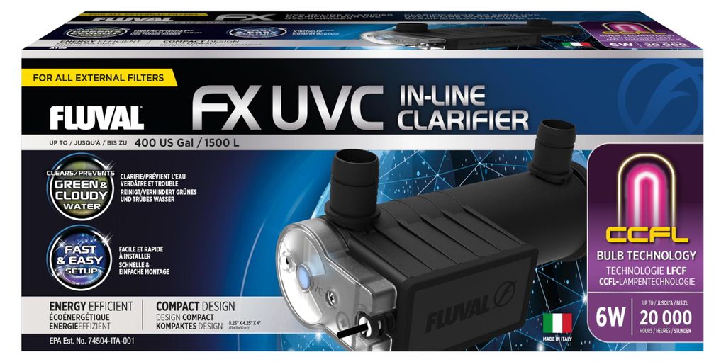 Purificadores de agua Fluval FX con tecnología UVC Imagen del producto 