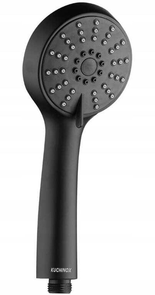 Duschkopf 3 Funktionen schwarz Hydromassage Cento