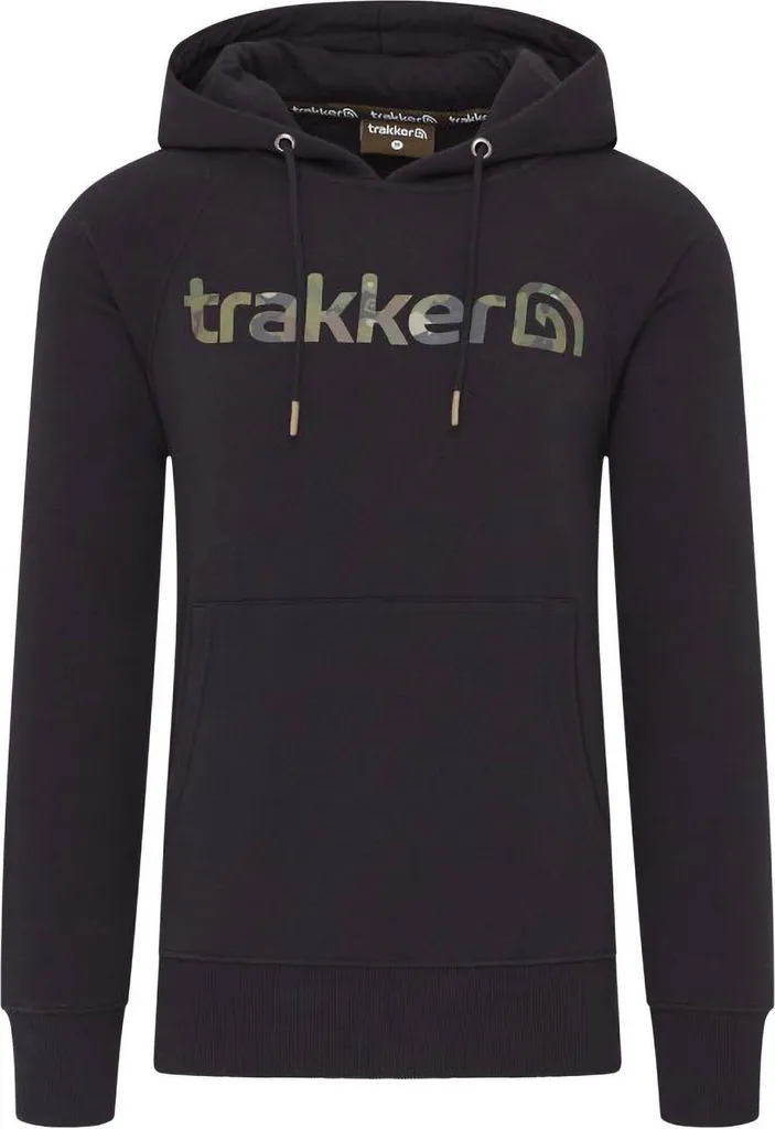 Sweat à capuche Trakker CR Logo Noir Tarn XXXL - Vêtement pêche carpe