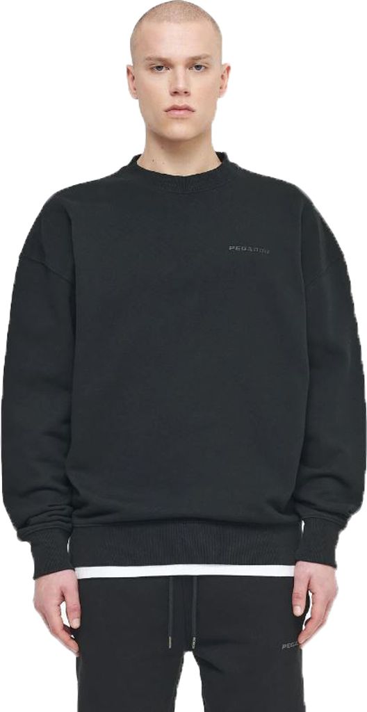 Pegador Sweatshirt Logo Oversized Sweater, Größe:L, Farben:vintage washed black ink gum