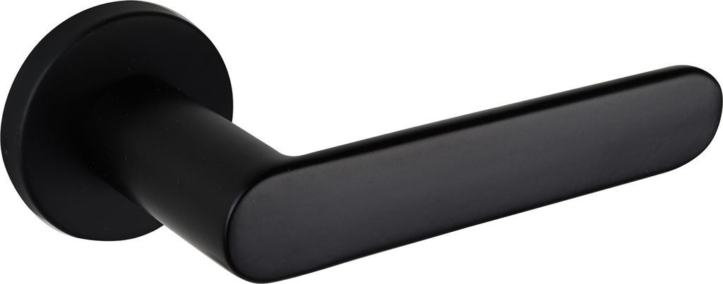 Lavuzo Türgriff Novara Schwarz mit runder Rosette - Pro Set