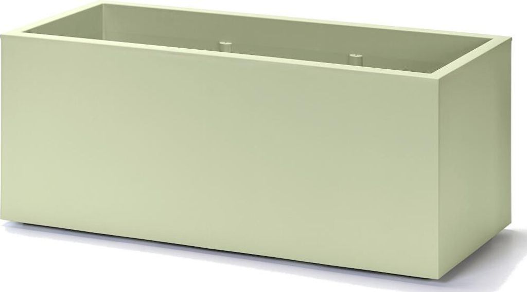 Pflanzkübel Kebe 100 x 40 cm oasi Greener, mit Rollen und Produktbild 