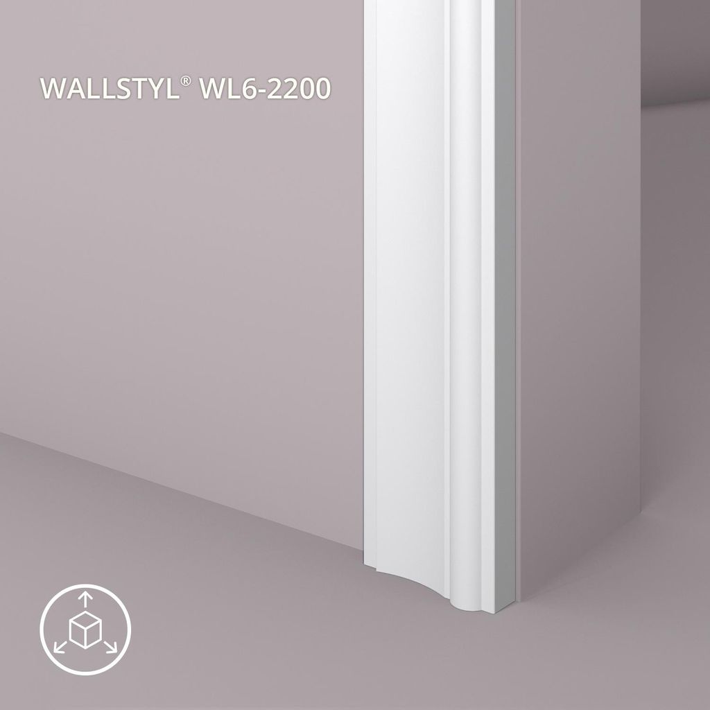NMC WL6-2200 WALLSTYL Türumrandung Zierleiste Wandleiste Produktbild 