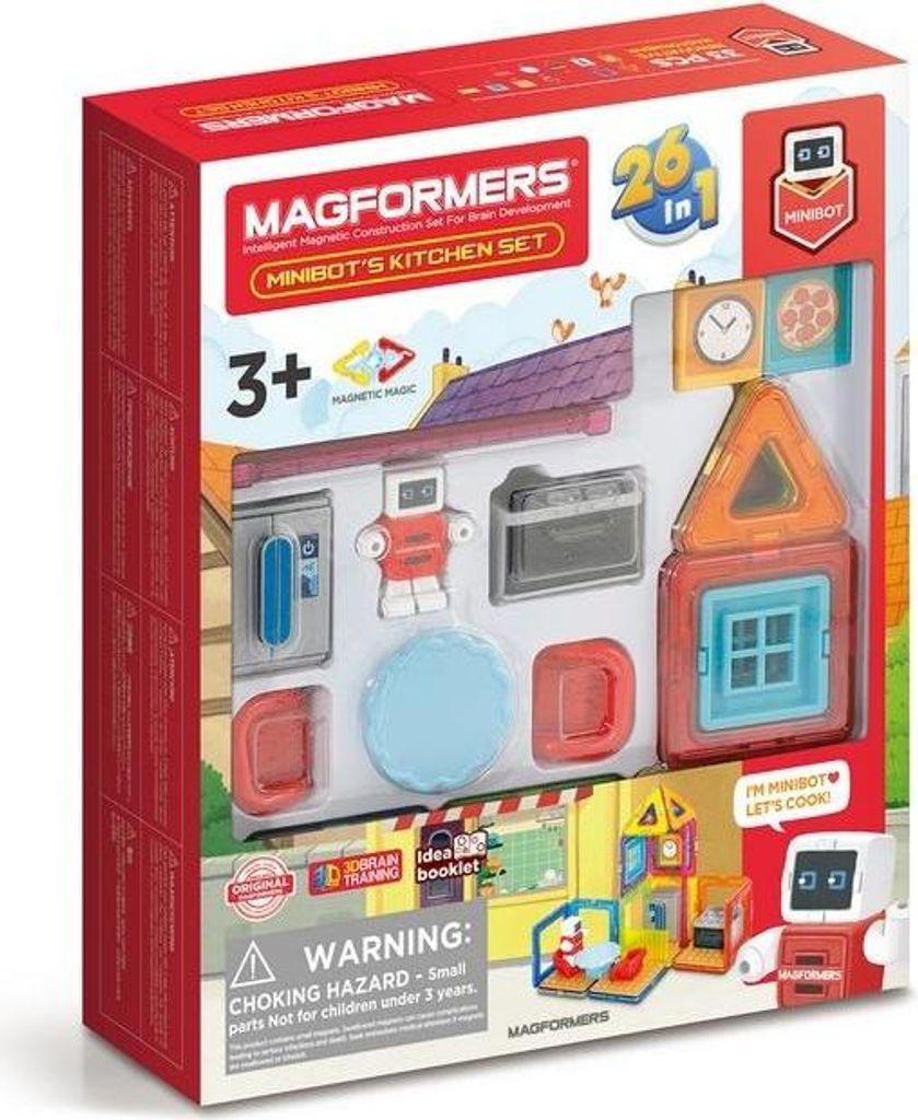 MAGFORMERS MINI Roboter in der Küche 33 Stück