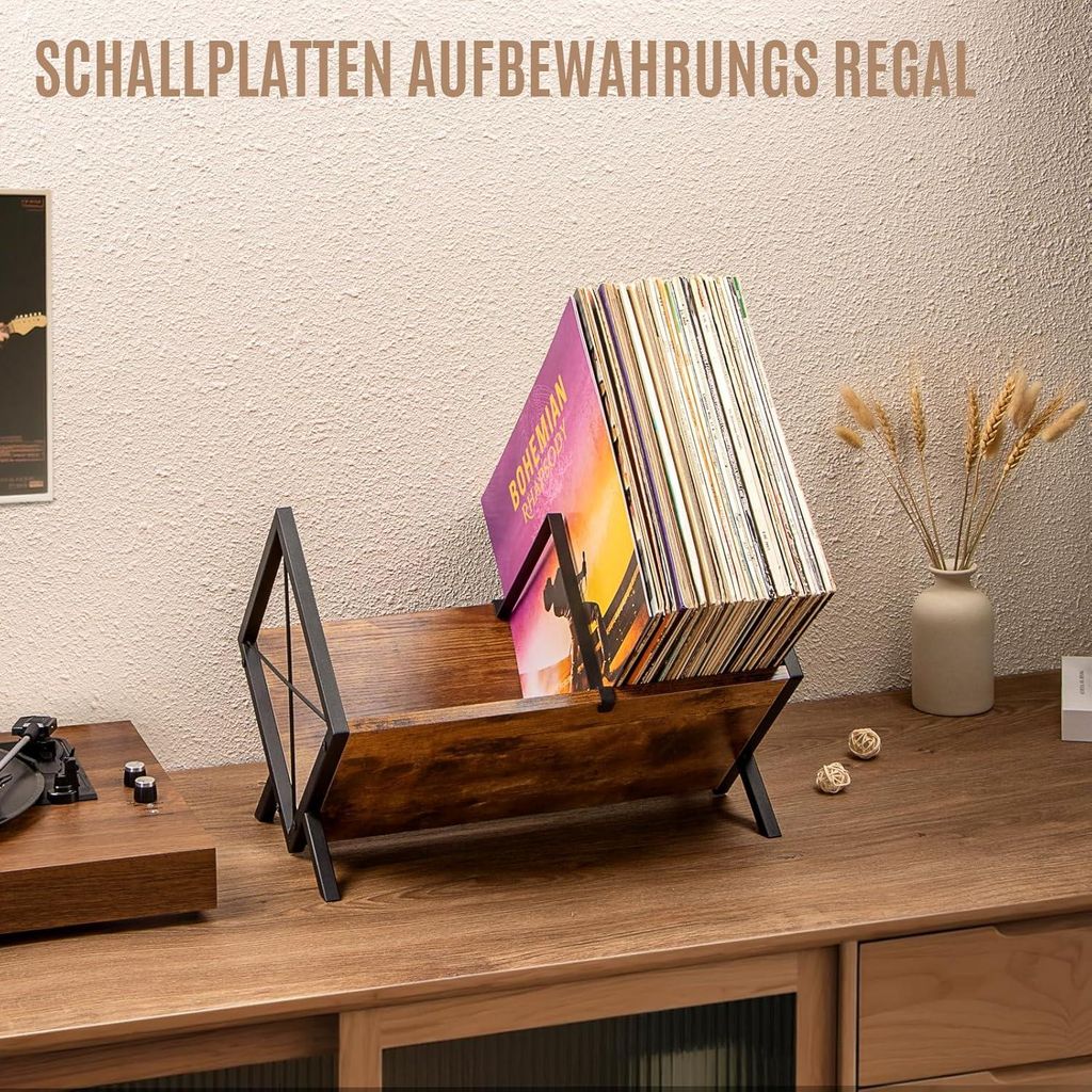 Plattenstnder Schallplatten Aufbewahrung Regal fr 80100