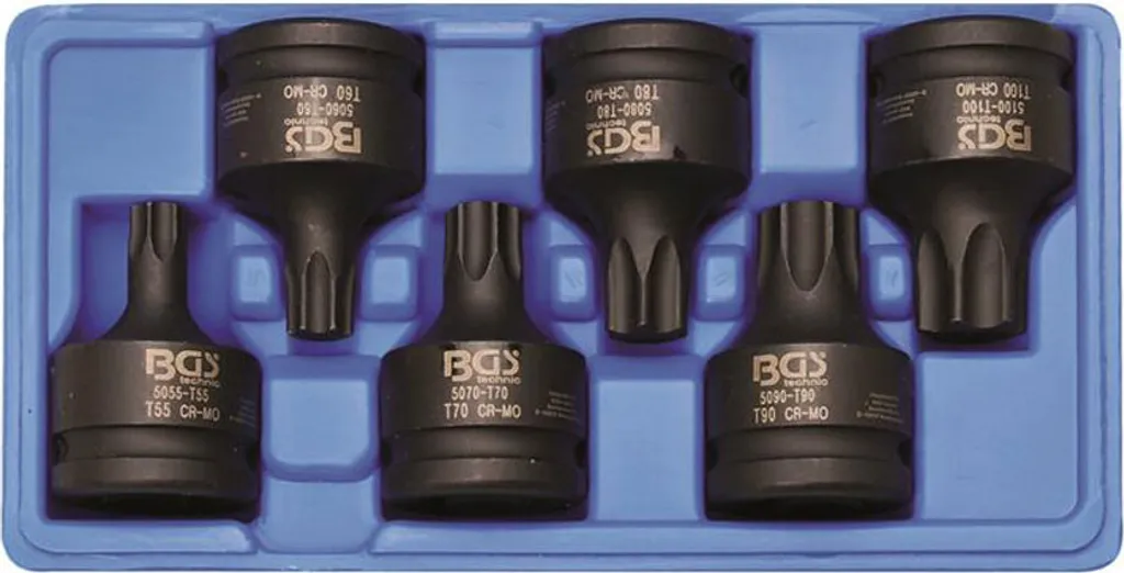 Coffret de Douilles Tournevis Torx Résistant pour Clé à Choc 3/4 BGS - 12