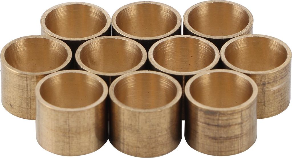 10 Stück Billard Queue Messing Spitze Snooker Kupfer Pool Aderendhülsen Reparatur Werkzeug Zubehör 10 MM Keine Zähne