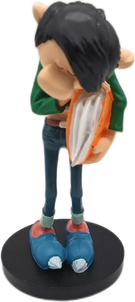 Figurine Gaston Lagaffe avec documents - Détails soignés peints à la main - 5