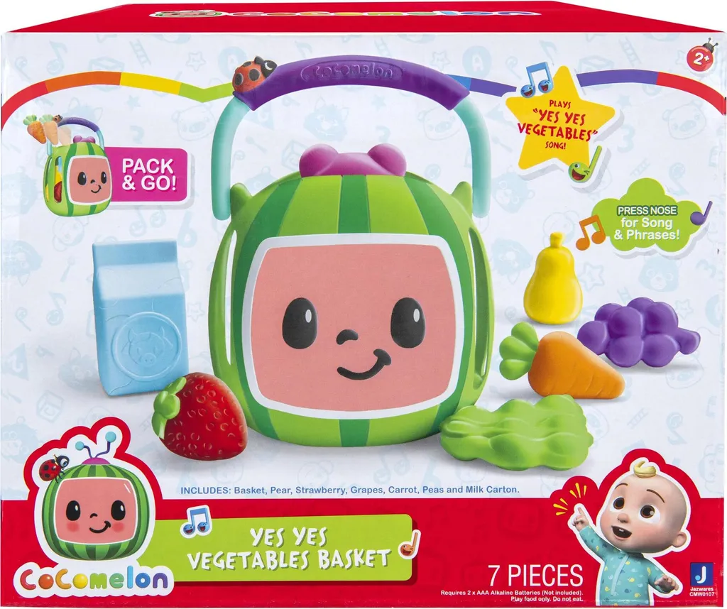 Panier de Légumes Musical CoComelon 7 Accessoires Sons et Mélodies - 2