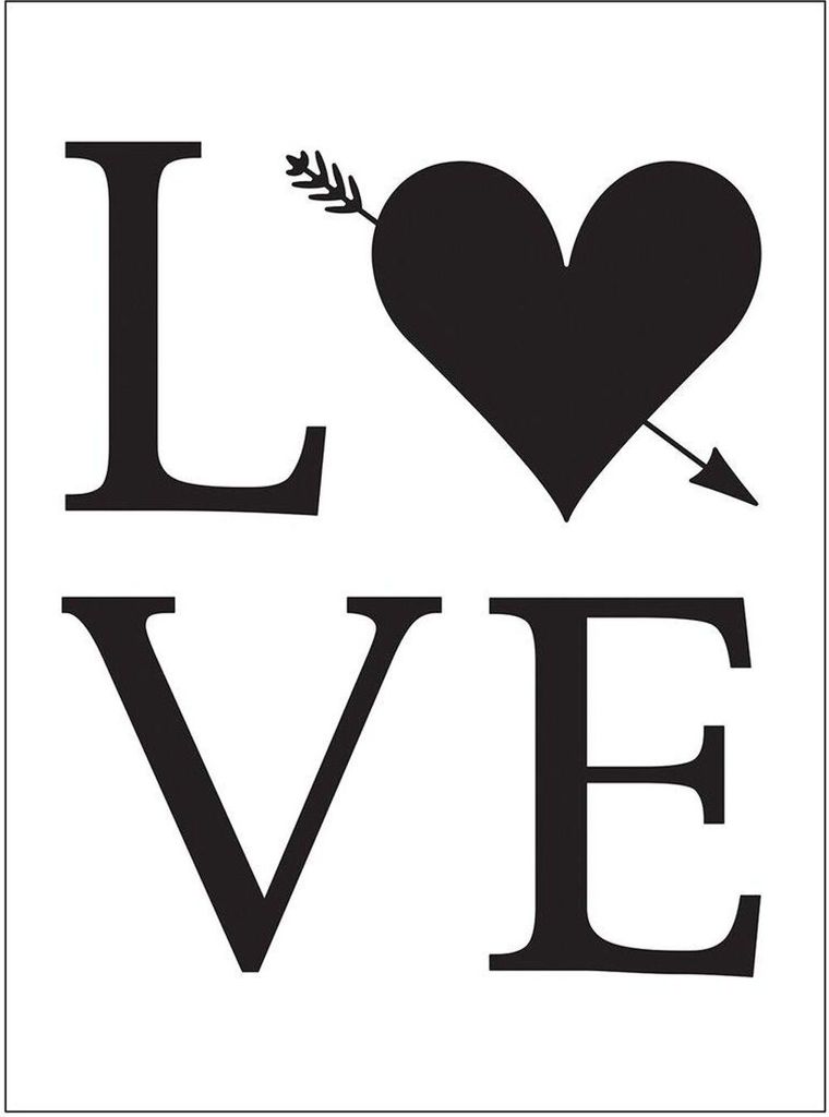 Darice Embossing - Prägeschablone 10,8x14,6cm Love