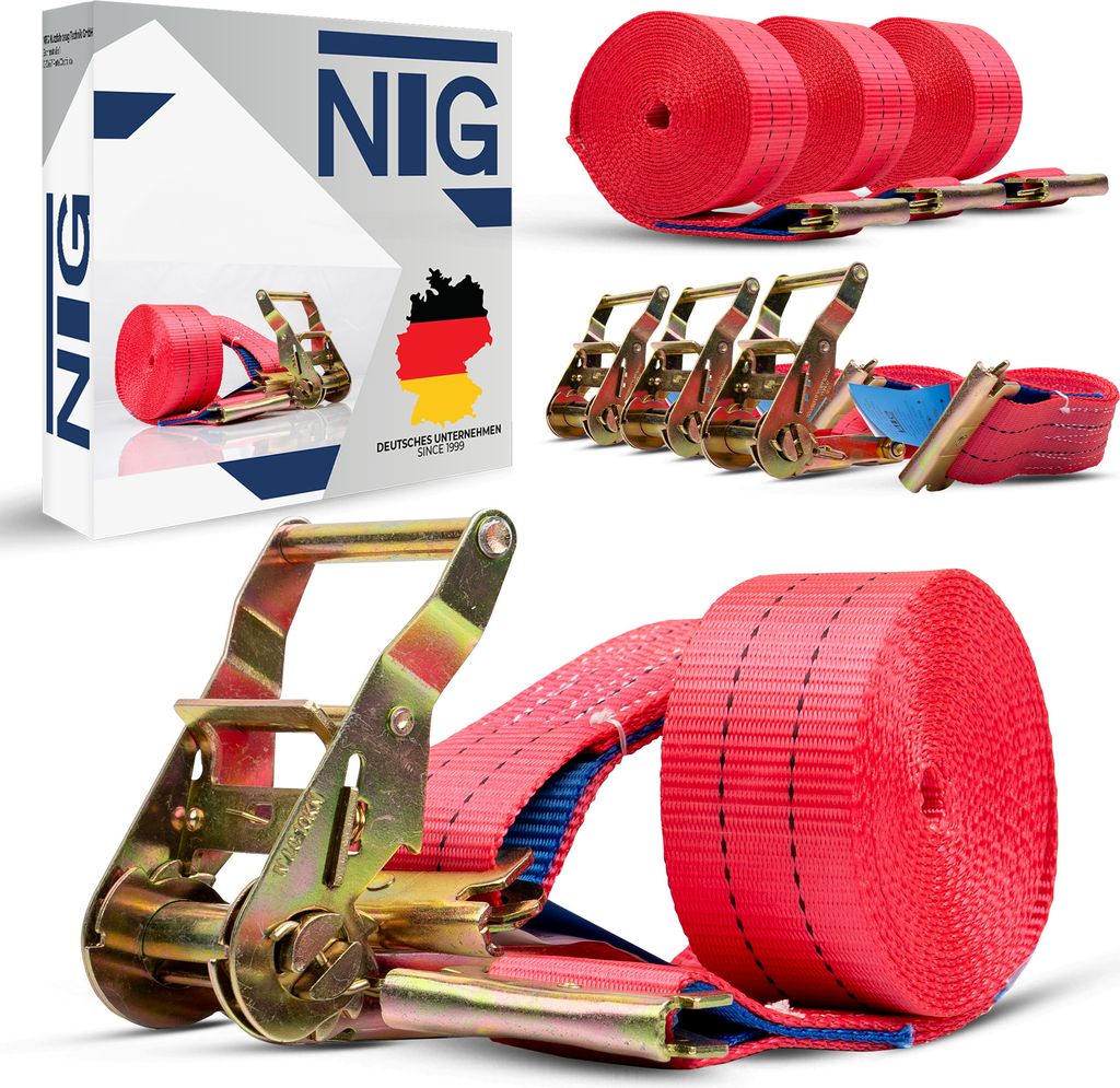 Zurrgurt, 5m, 50 mm, 2-teilig,Kombi-Anker Produktbild 