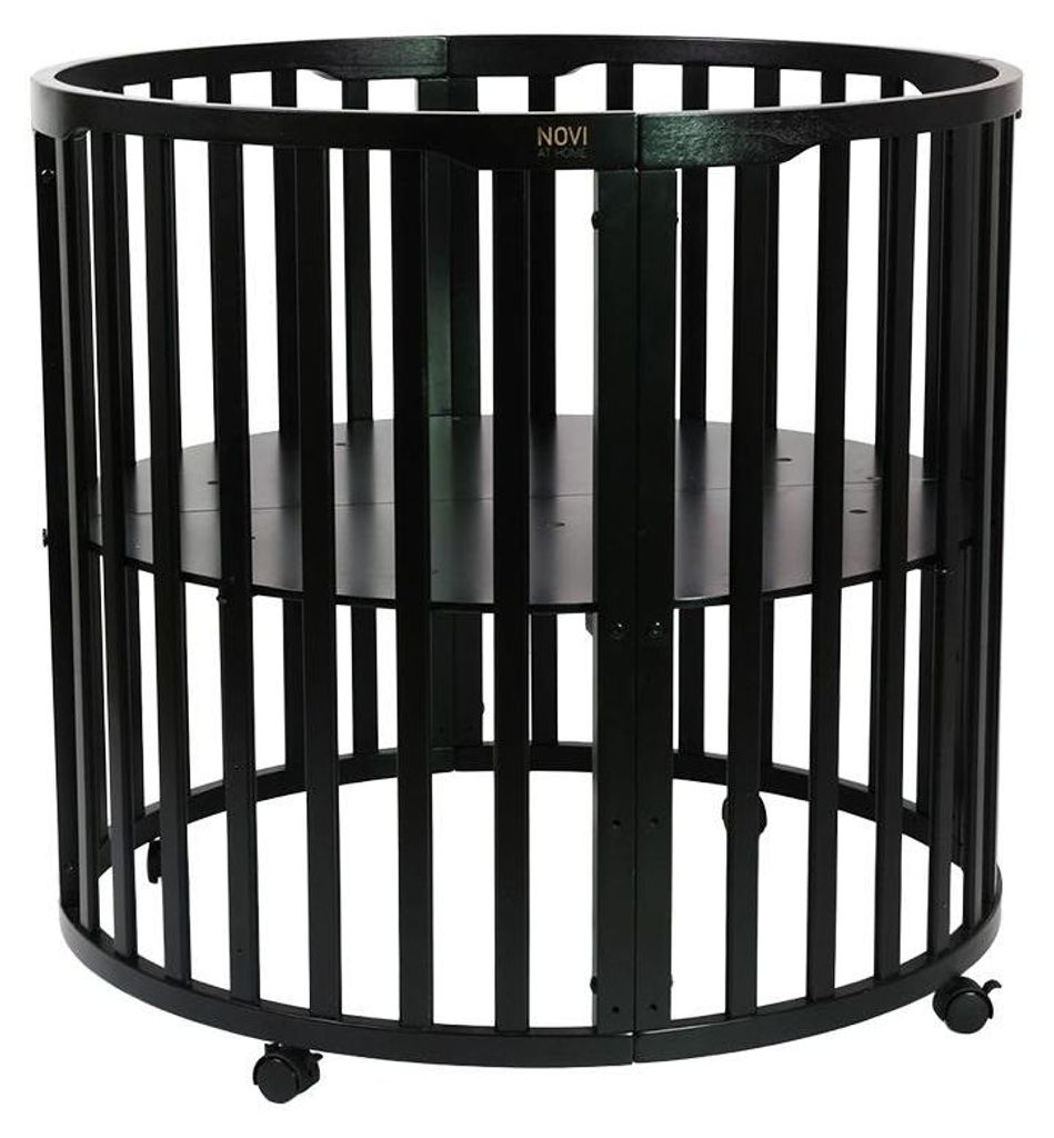 Novi Nooni Laufgitter rund 90 cm, schwarz, höhenverstellbar Produktbild 