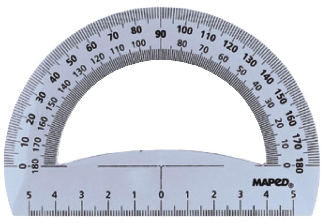 Maped 146134, Halbkreis, Transparent, Glanz, 120 mm, 1 Produktbild 