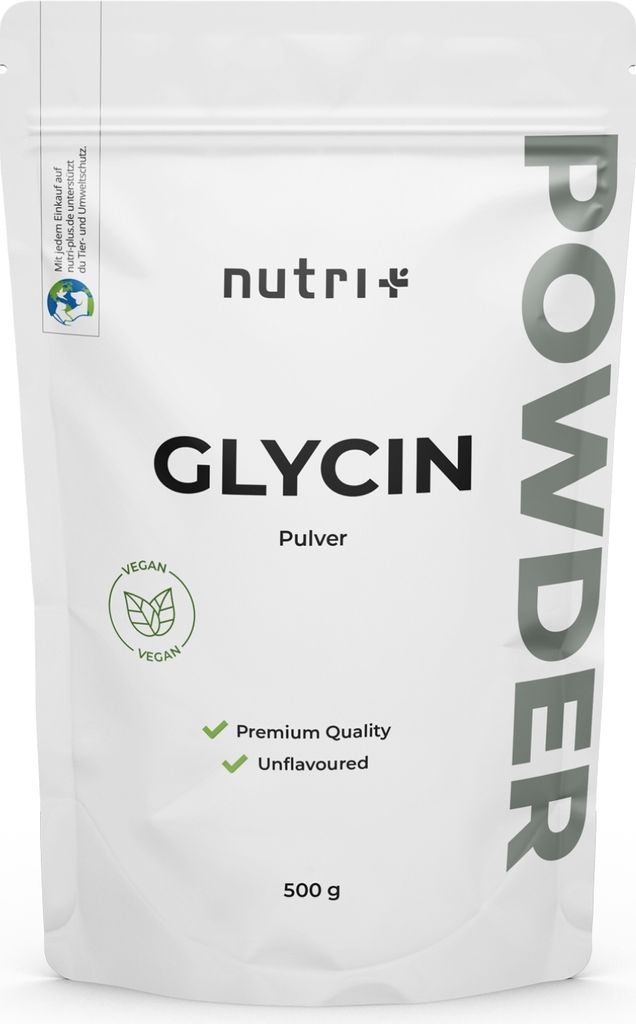 nutri+ Glycin Pulver 500 g - 100 % reines Glycin-Pulver Produktbild 