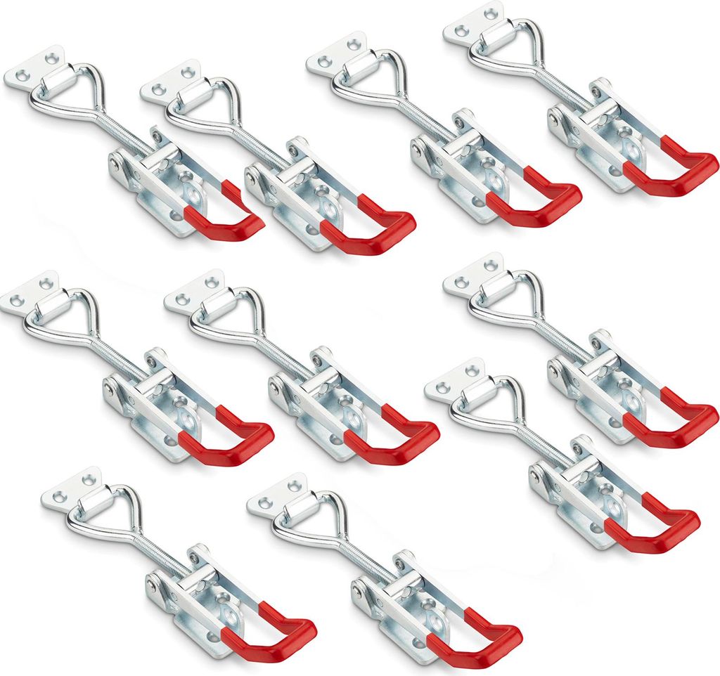 SOTECH 10er Set Spannverschluss M8 (Haltekraft 600 kg, abschließbar) Stahl verzinkt