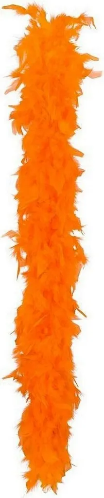 Boa à Plumes Orange de 1,80m - Lot de 12 pour Déguisement et Supporters
